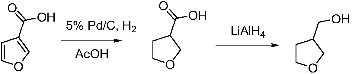 Production technology for 3-hydroxymethyltetrahydrofuran