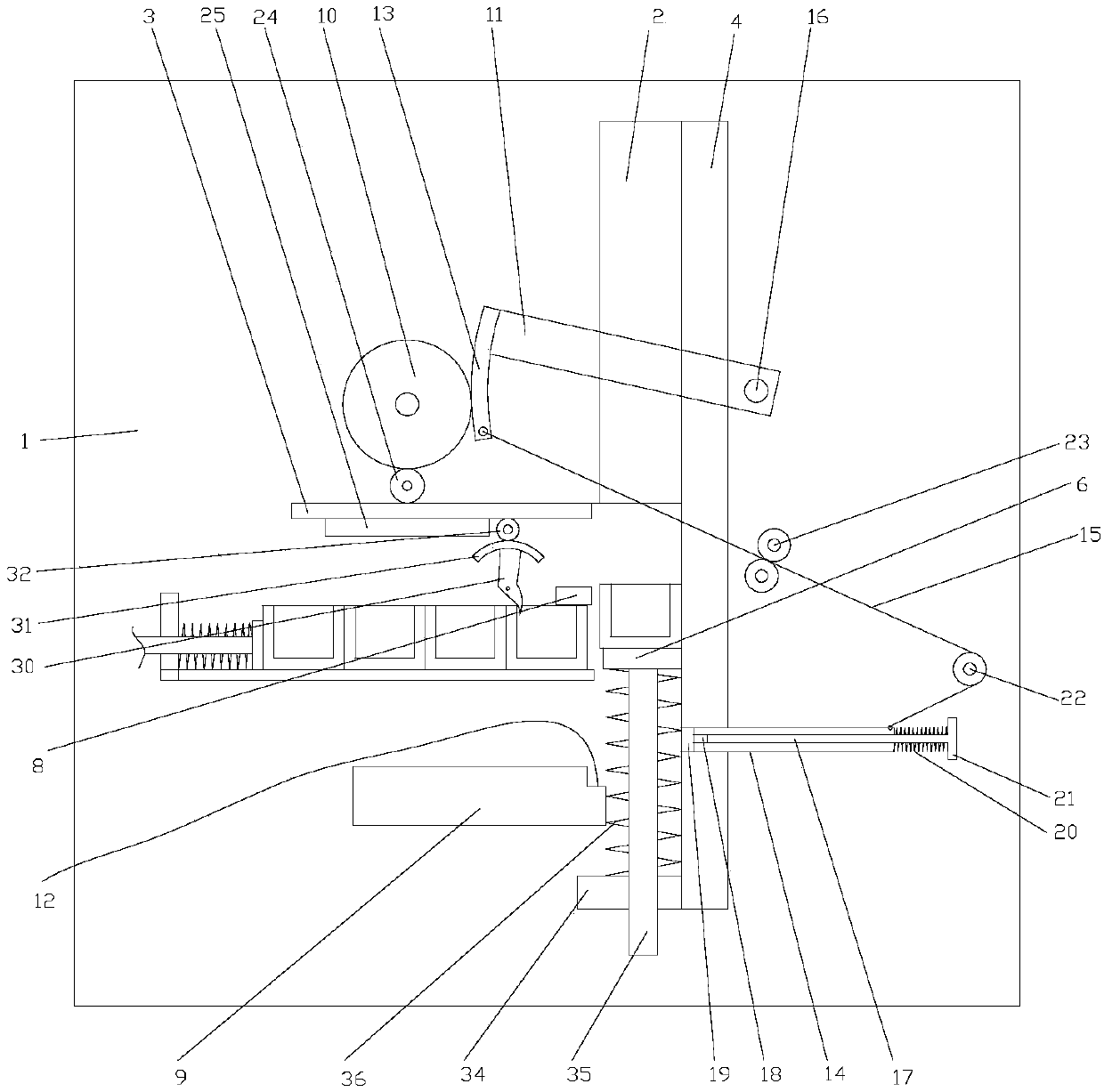 Full-automatic continuous material splitting device