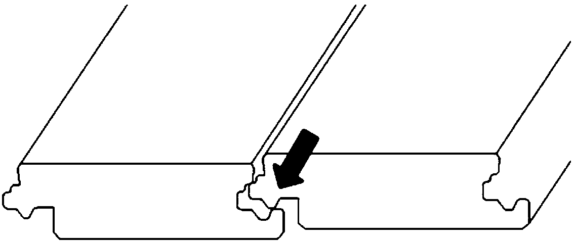 Connecting mechanism of solid wood floor blocks for radiant ground heating and machining method thereof