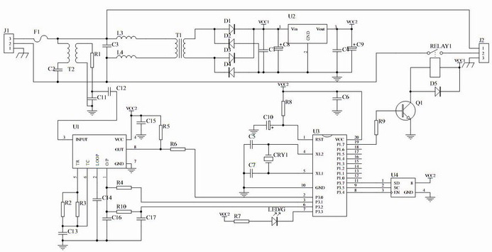 Power-line carrier electrodeless lamp control receiver