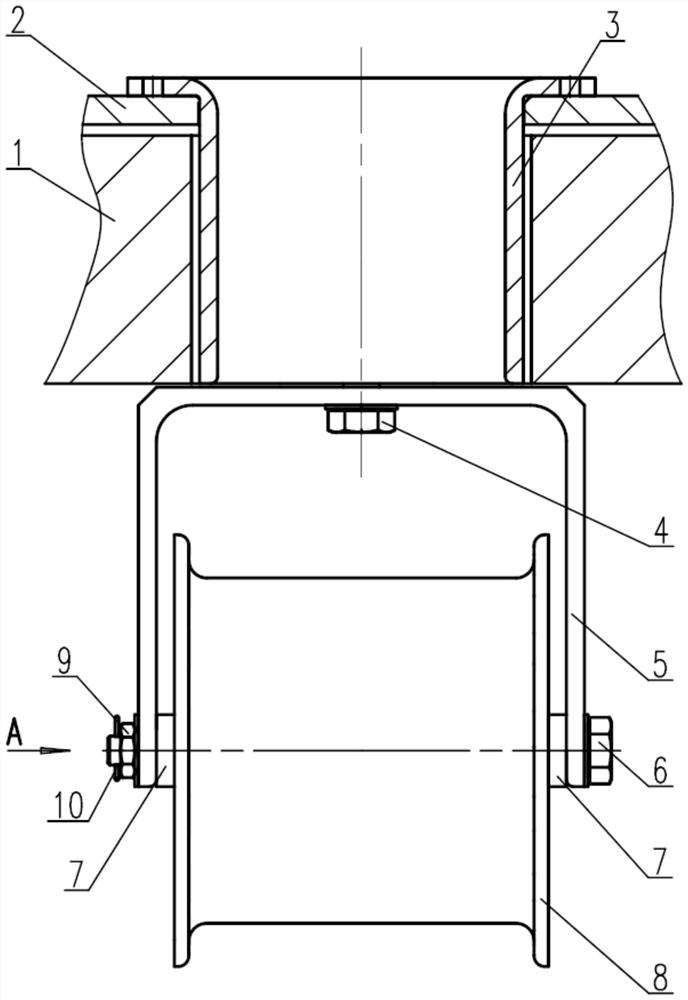 Overhanging type cable winding mechanism and method applied to reciprocating type rotary table