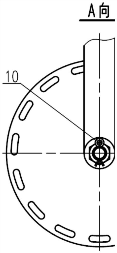 Overhanging type cable winding mechanism and method applied to reciprocating type rotary table