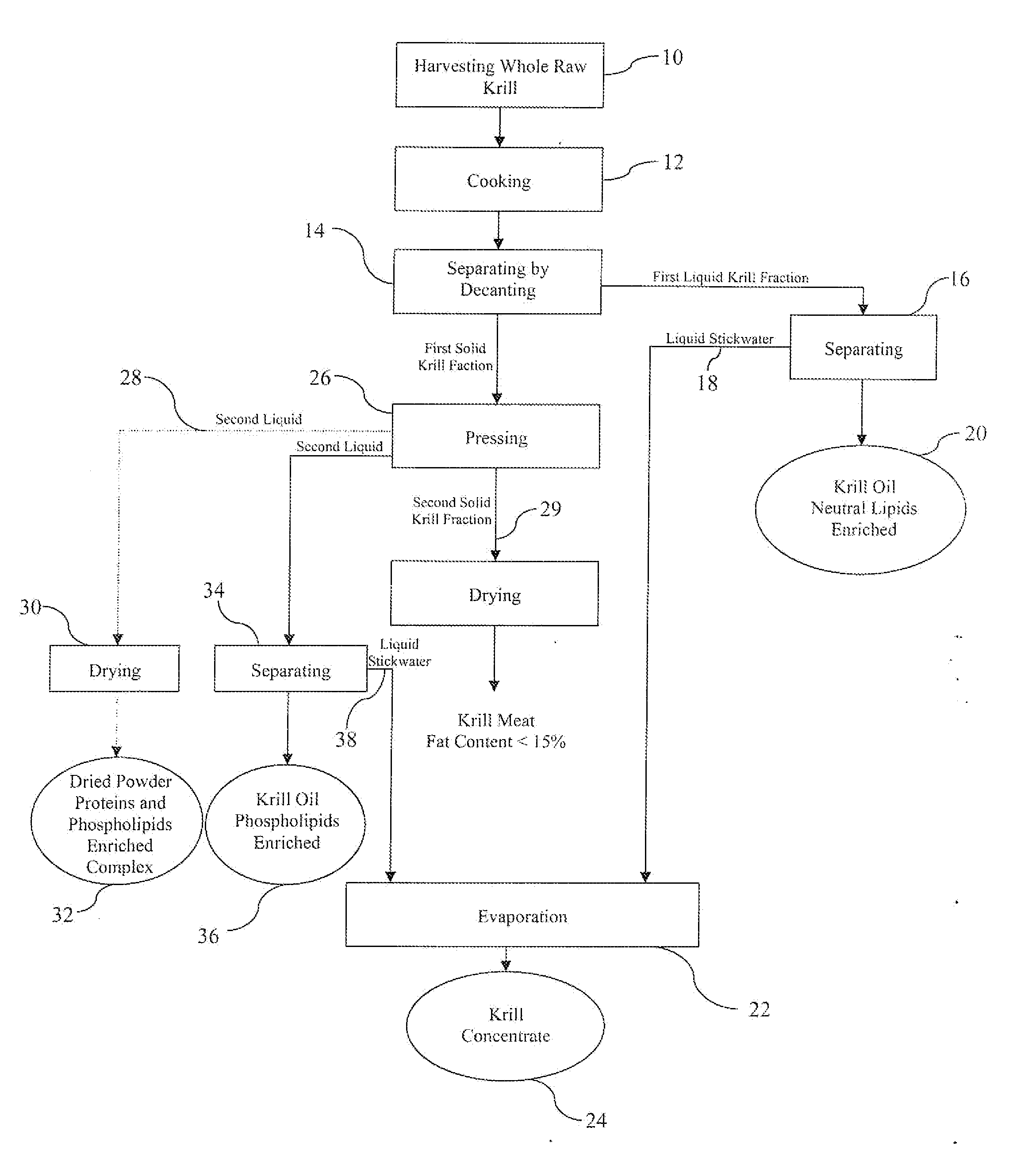 Solvent-free process for obtaining phospholipids and neutral enriched krill oils