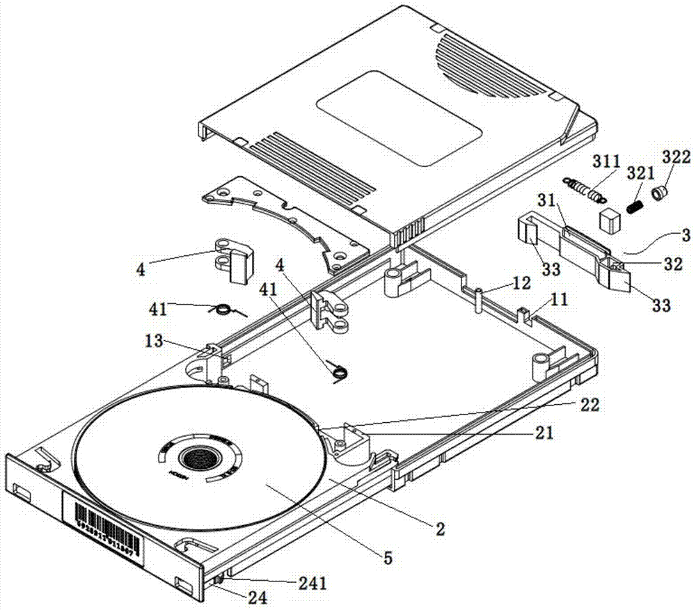 A lockable CD box