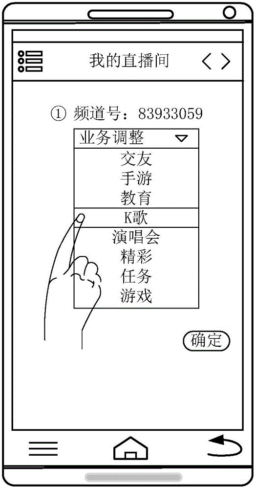 Method, device and system for setting live broadcast template and video mode