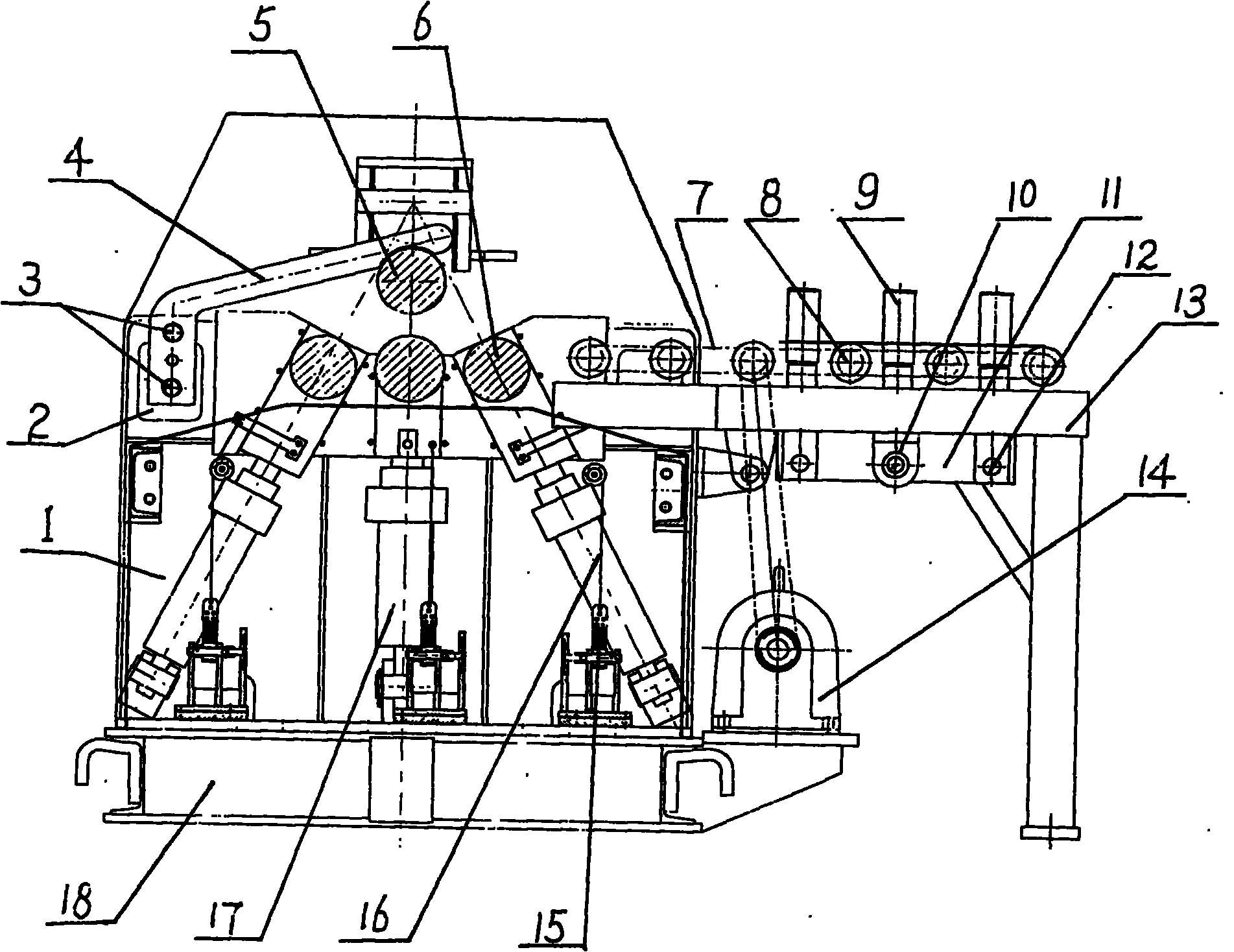 Full-automatic plate bending machine and control method thereof