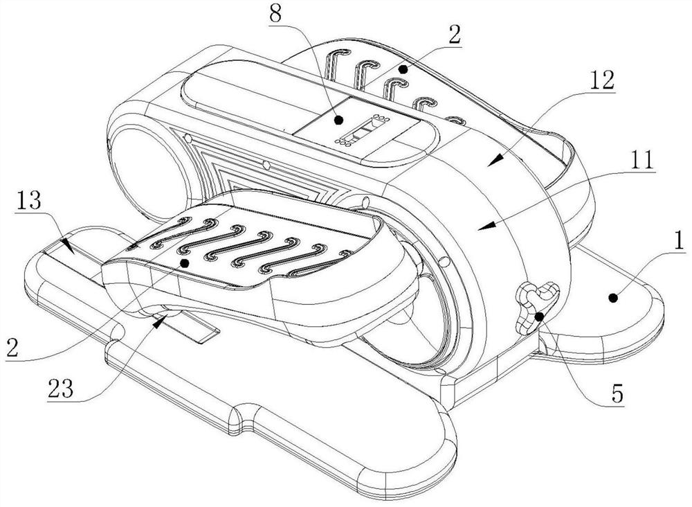 Double-effect elliptical machine