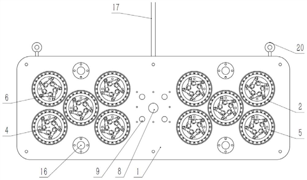 Underwater cavitation cleaning disc, device and system