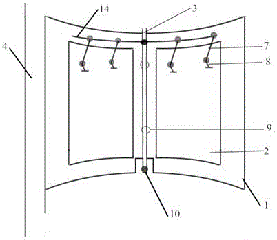 Automatic opening and closing paddle of water turbine