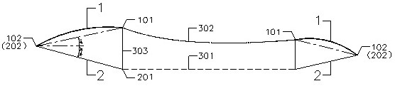 Asymmetric large-span spoke type cable-supported space structure