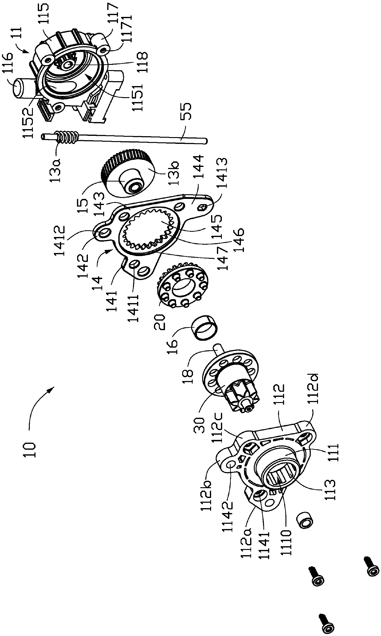 Transmission mechanism and seat regulator