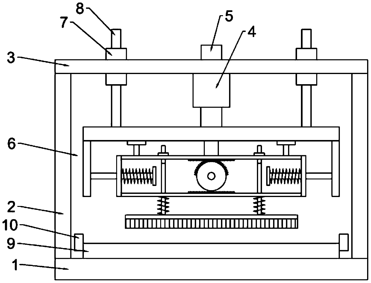 A high-efficiency steel plate derusting device for construction sites