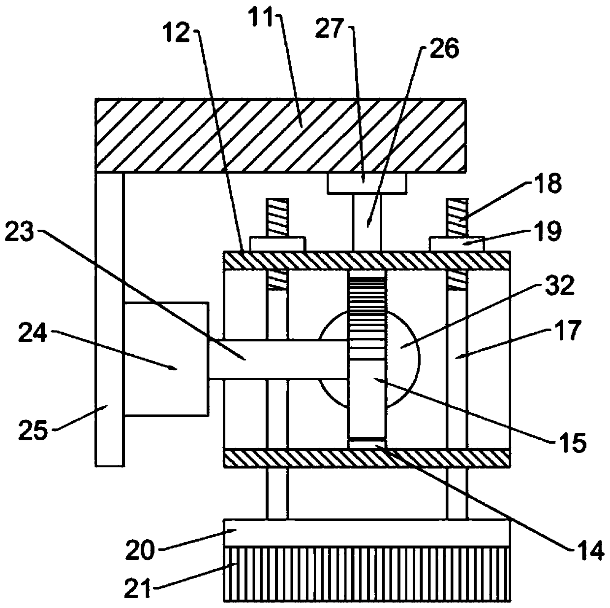 A high-efficiency steel plate derusting device for construction sites