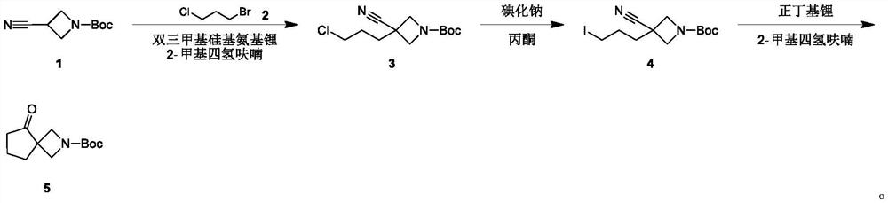 Preparation method of 2-(2-(tert-butyloxycarbonyl)-2-azaspiro [3.4] octane-5-yl) acetic acid