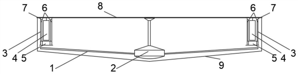 Device for coupling ceiling fan with air conditioning system