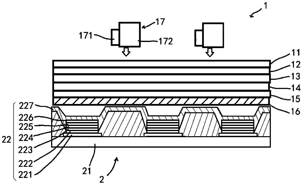 Auxiliary electrode transfer structure and manufacturing method of display panel