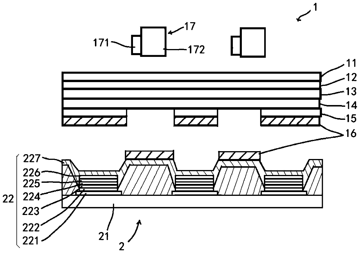 Auxiliary electrode transfer structure and manufacturing method of display panel