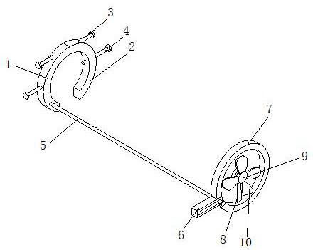 A screw vacuum pump temperature control device