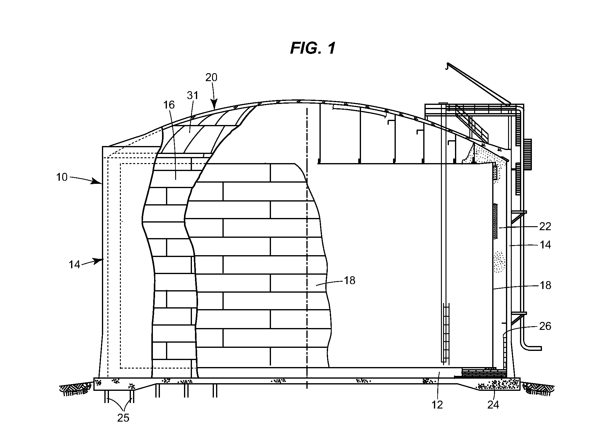 Storage tank for cryogenic liquids