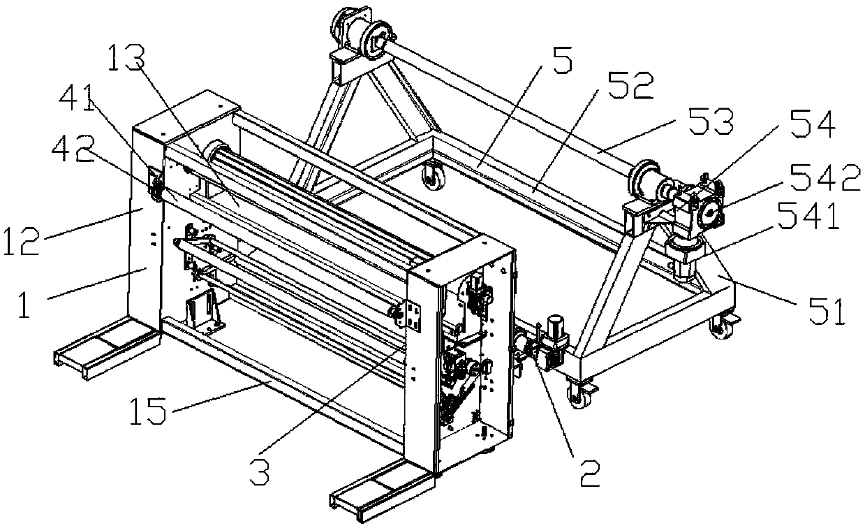 Cloth feeding mechanism and additional feeding mechanism of digital printing machine