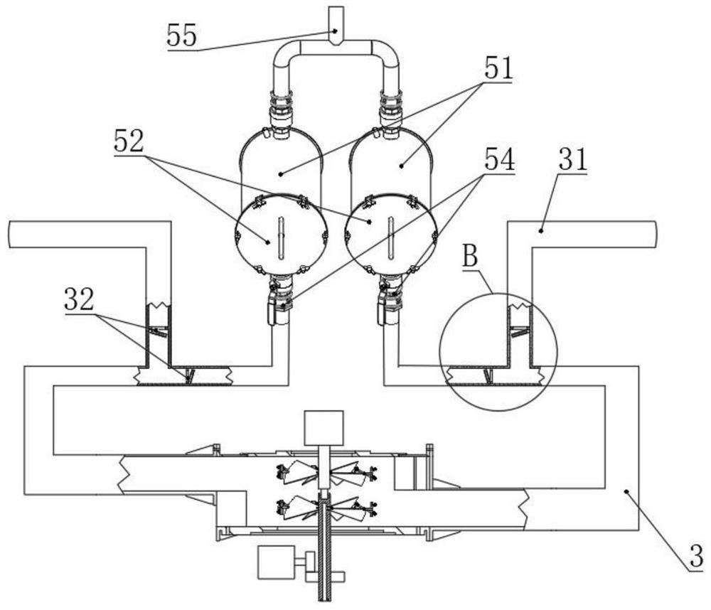 Raw material powder storage device and application method thereof