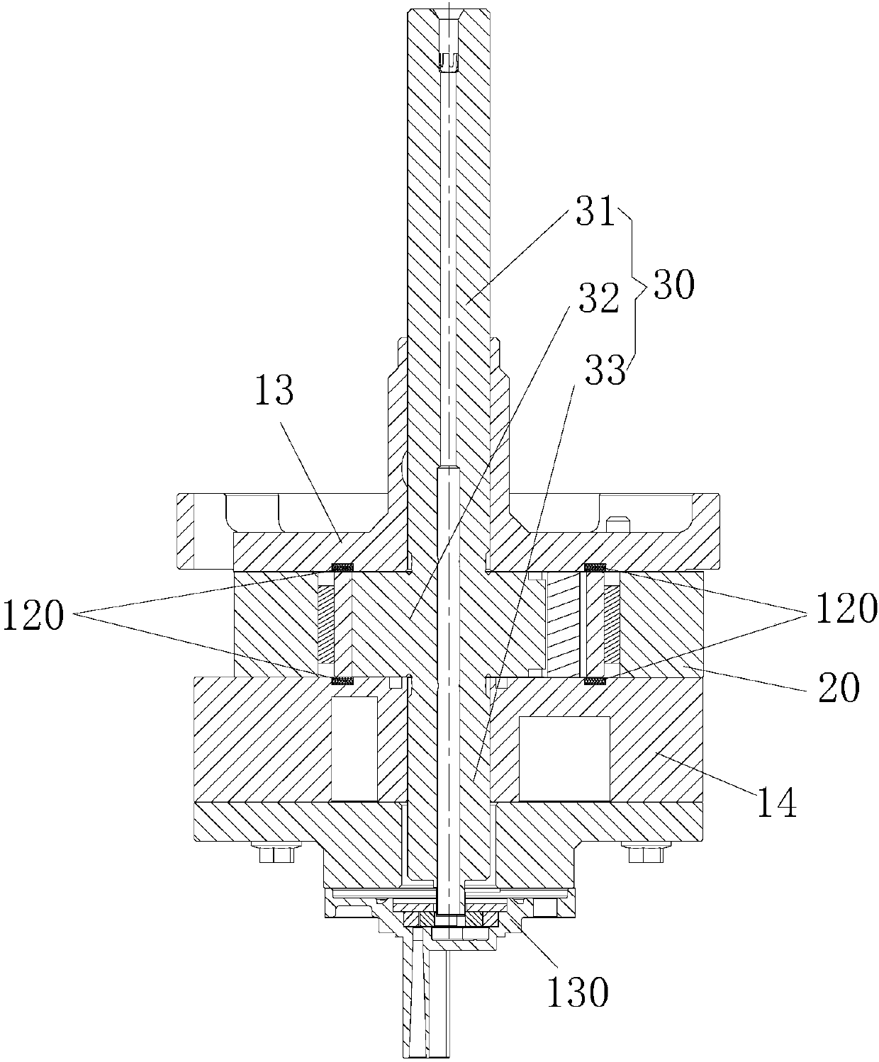 Pump body assembly and compressor provided with same