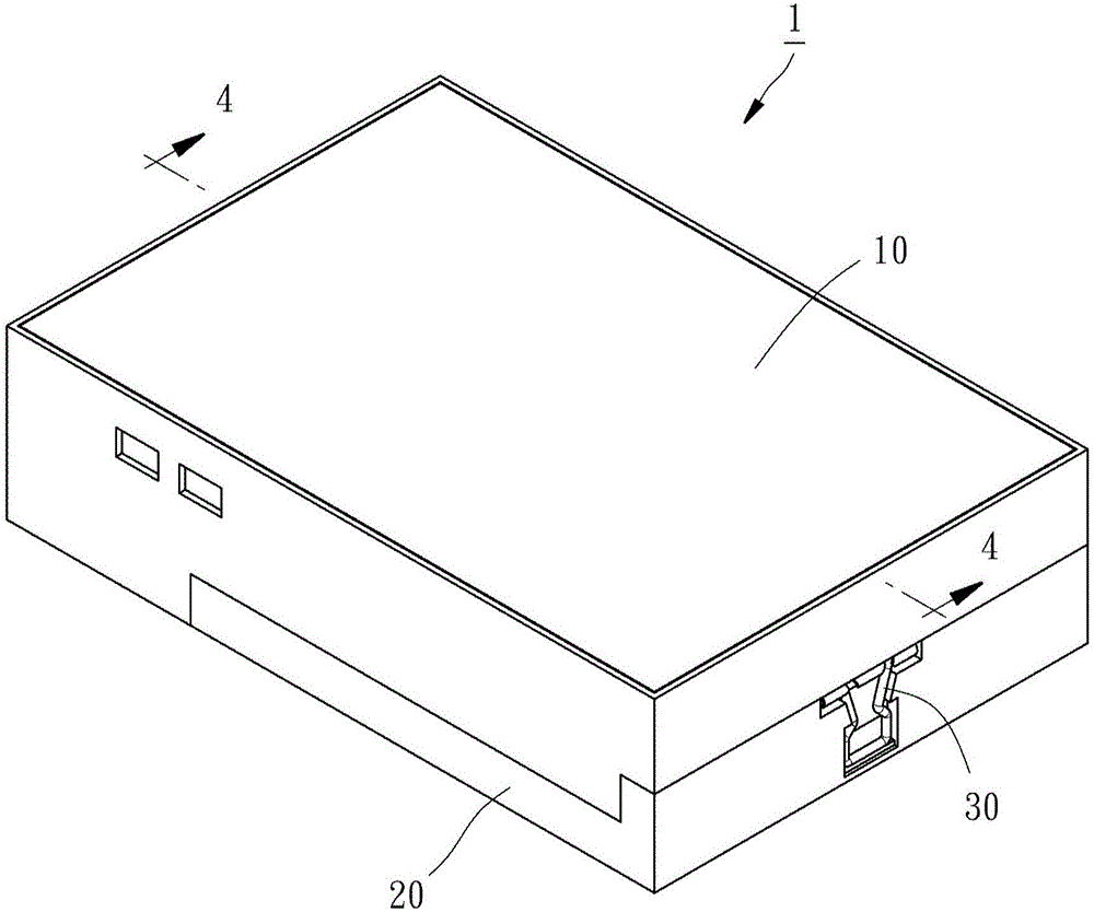 Device with two-stage type fastener structure