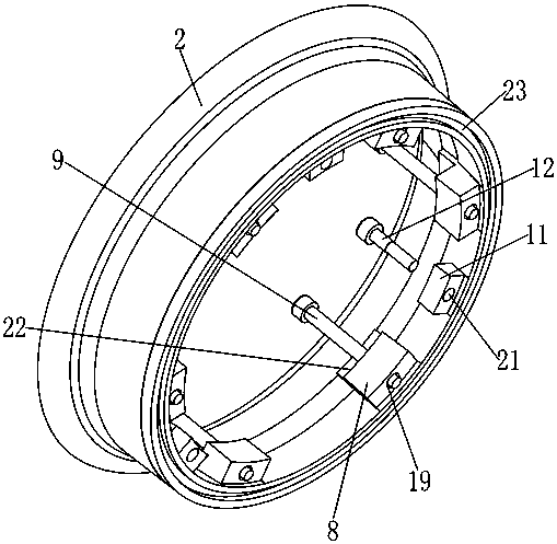 Split type wheel hub motor with pneumatic tire and vacuum tire convenient to disassemble and assemble