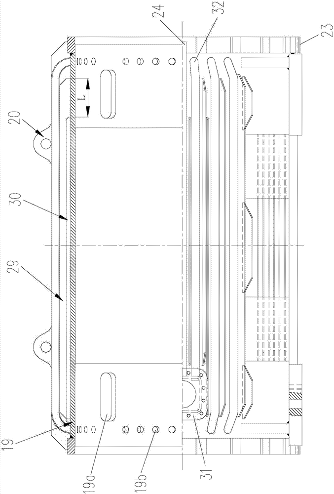 Large-power-density compact-type motor for mining blower fan