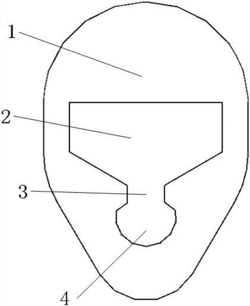 Head and face liner special for plaster bed used for cervical vertebra and upper thoracic spine posterior surgery