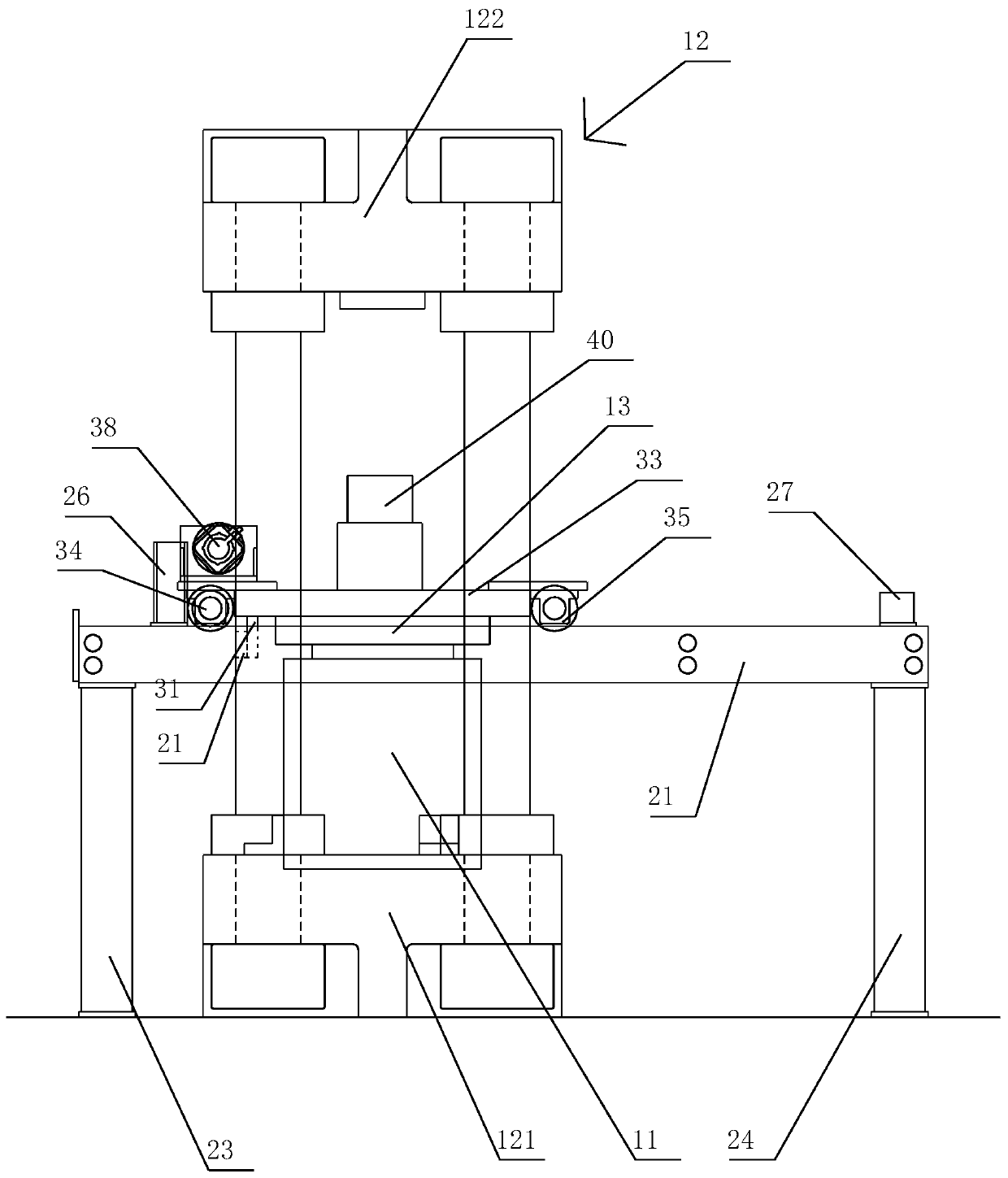 Quick positioning device and application method thereof