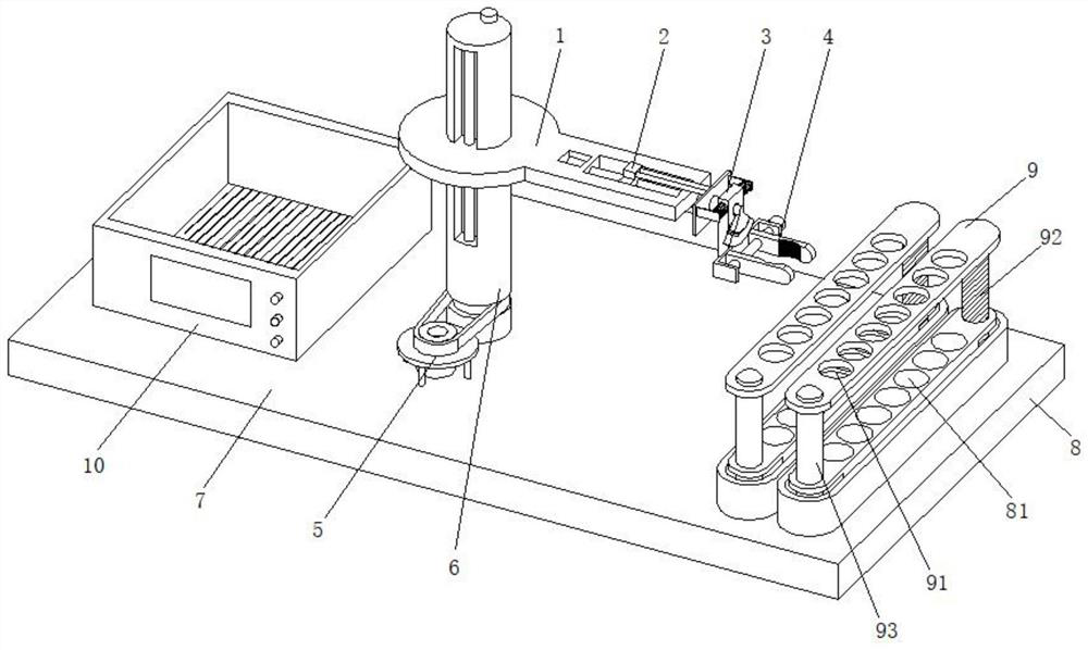 Clinical medical instrument facilitating test tube shaking