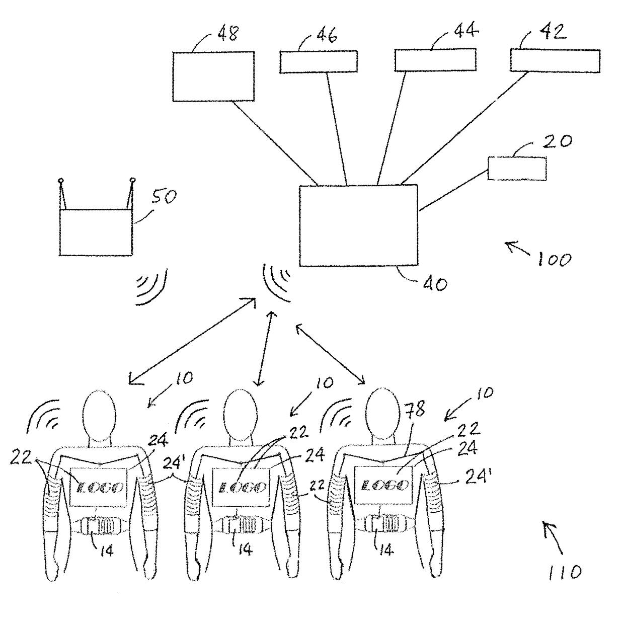 Interactive clothing incorporating electronic components