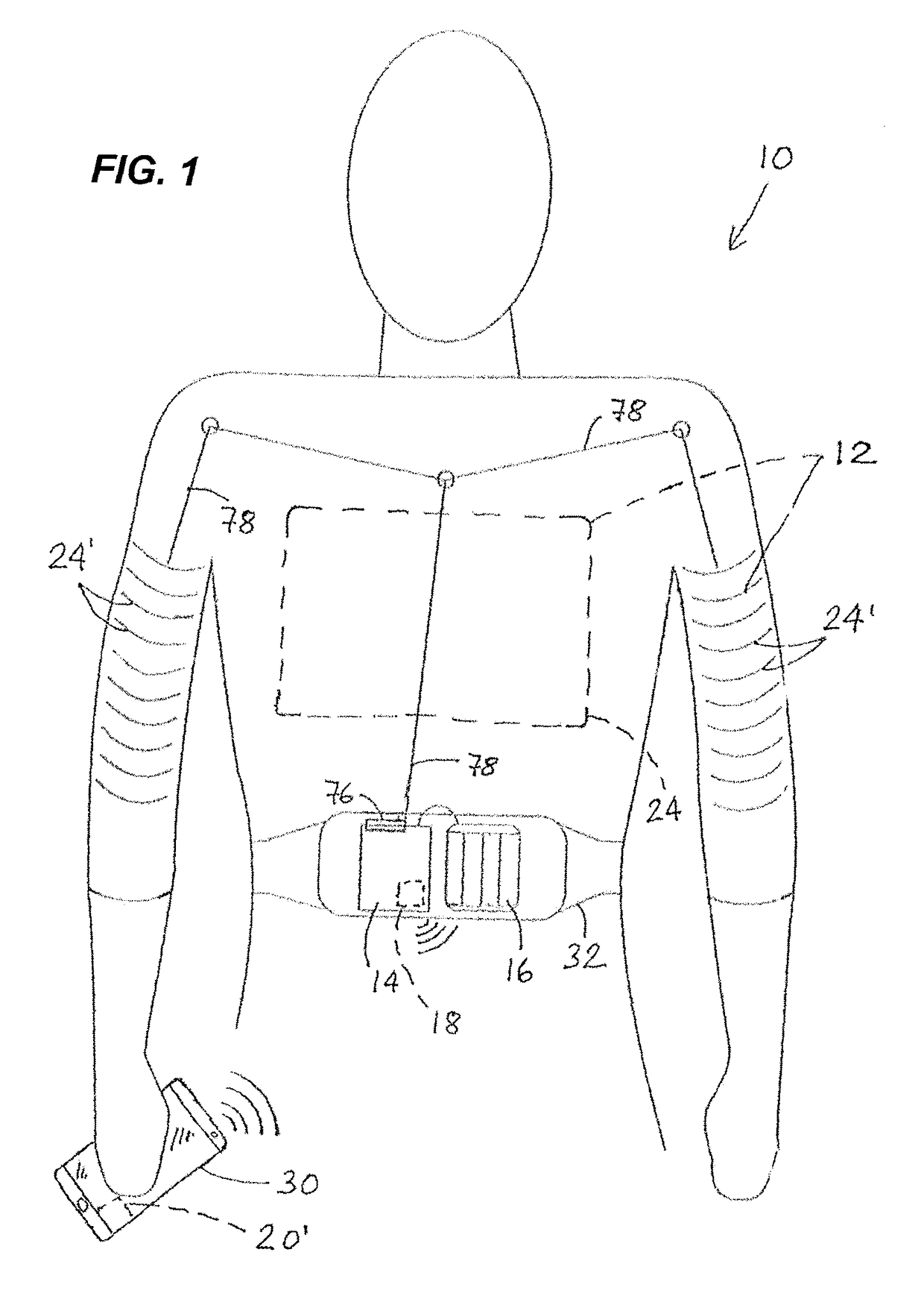 Interactive clothing incorporating electronic components