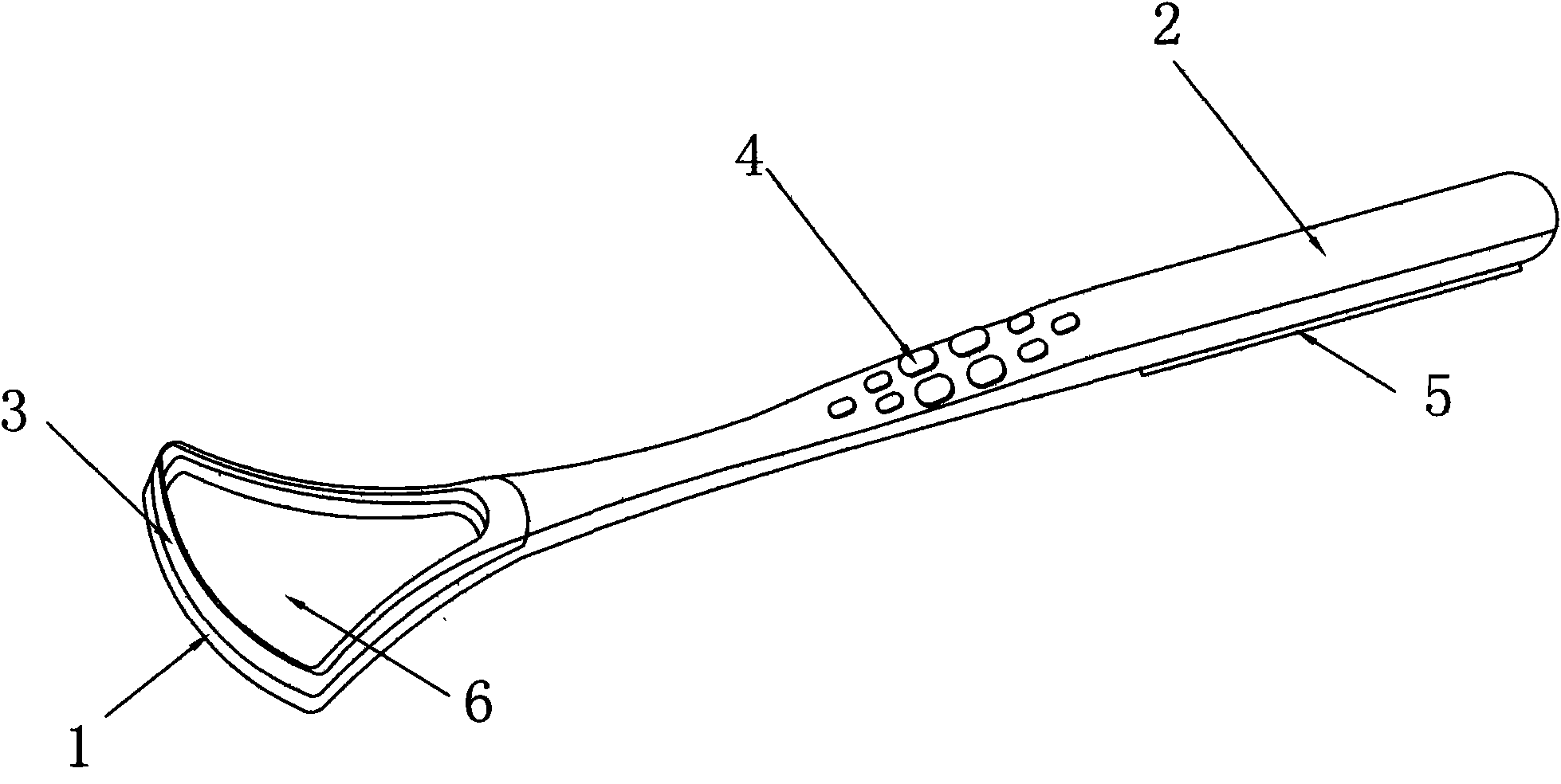 Tongue cleaning rod