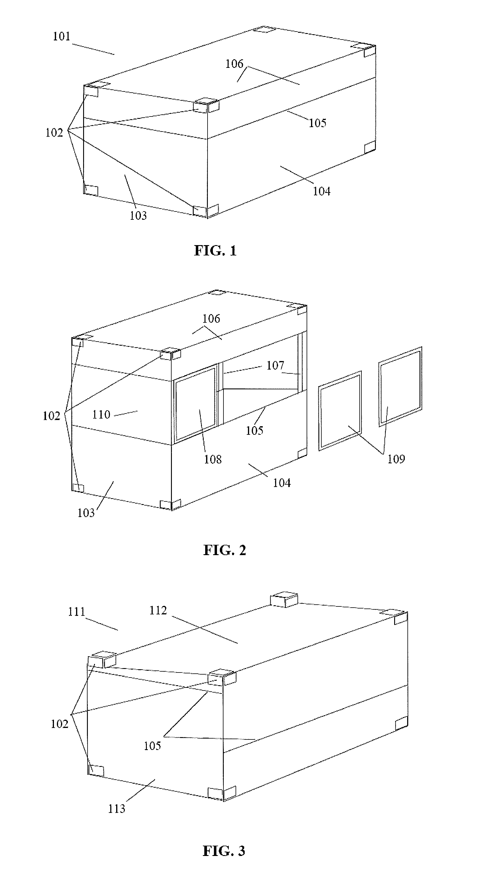 Height adjustable shipping container