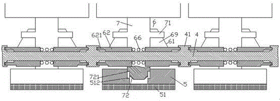 Novel row seat structure rapid to lock