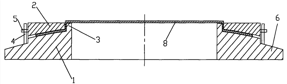 Wafer tensioning device for semiconductor packaging