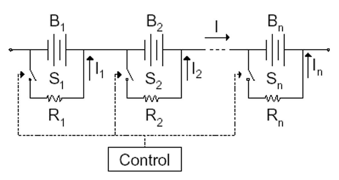 Method and circuit for cascade compensation balancing of battery pack