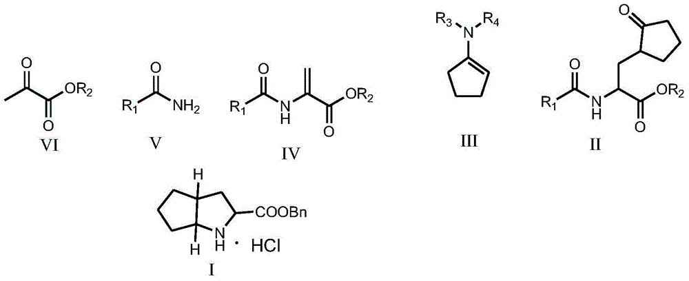 Ramipril intermediate synthesis method