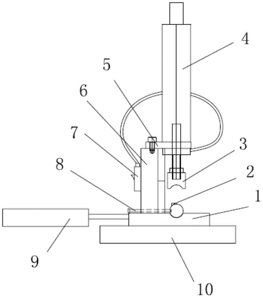 A processing tool for the zinc shell of the microphone connector