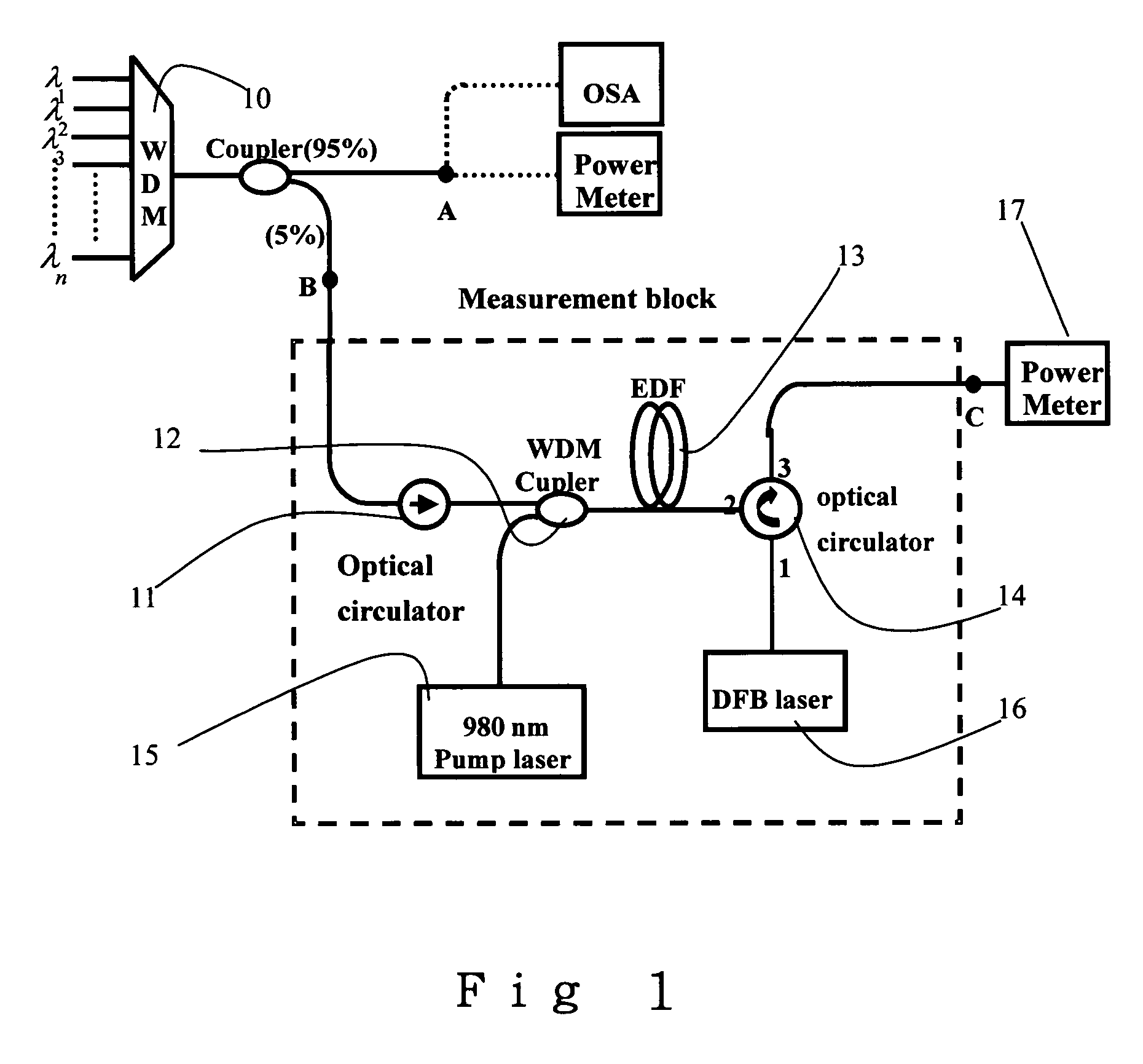 Optical monitoring apparatus for use in wavelength division multiplexing network