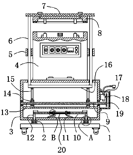 Packing device for food production