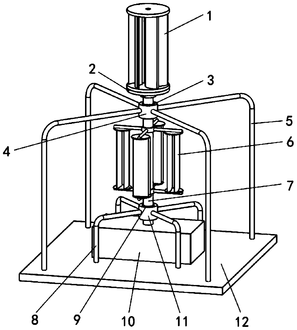 Vertical shaft tidal current energy power generation device