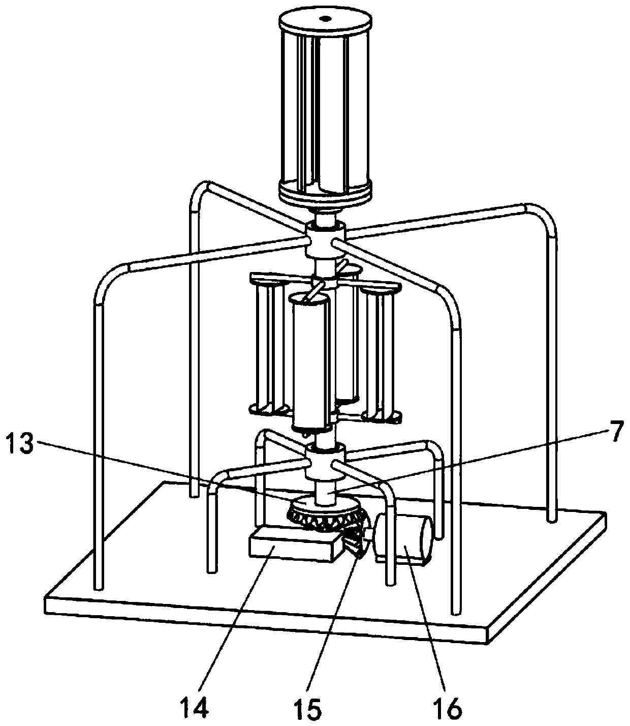 Vertical shaft tidal current energy power generation device