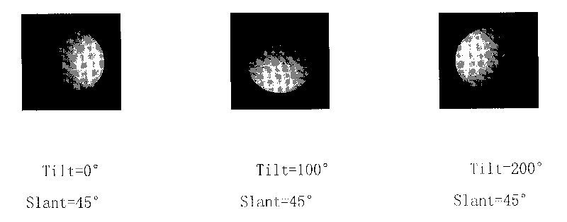 Method for rebuilding shape of hemisphere three-dimensional surface with control point information