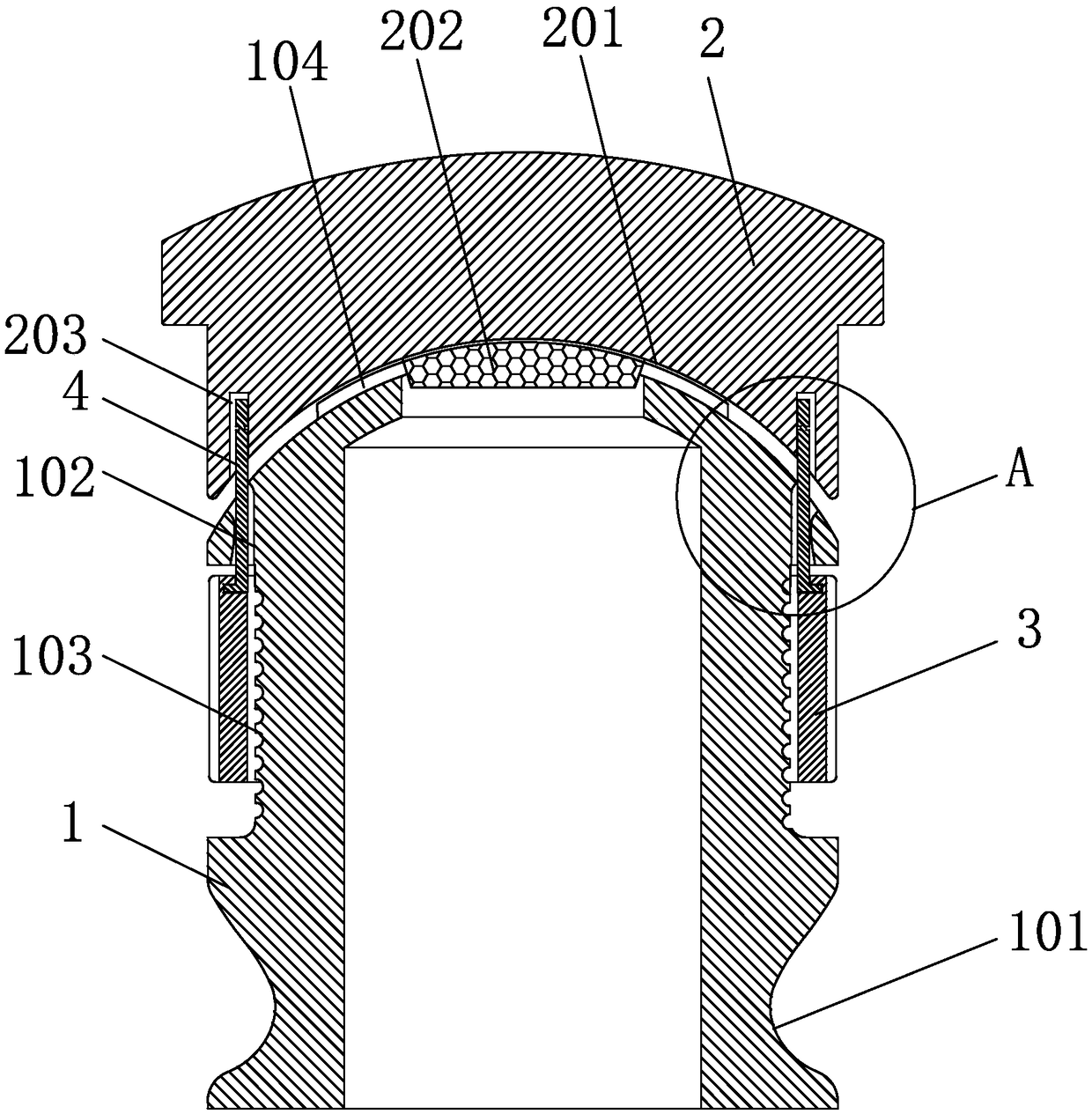 Bottle cap anti-counterfeiting device