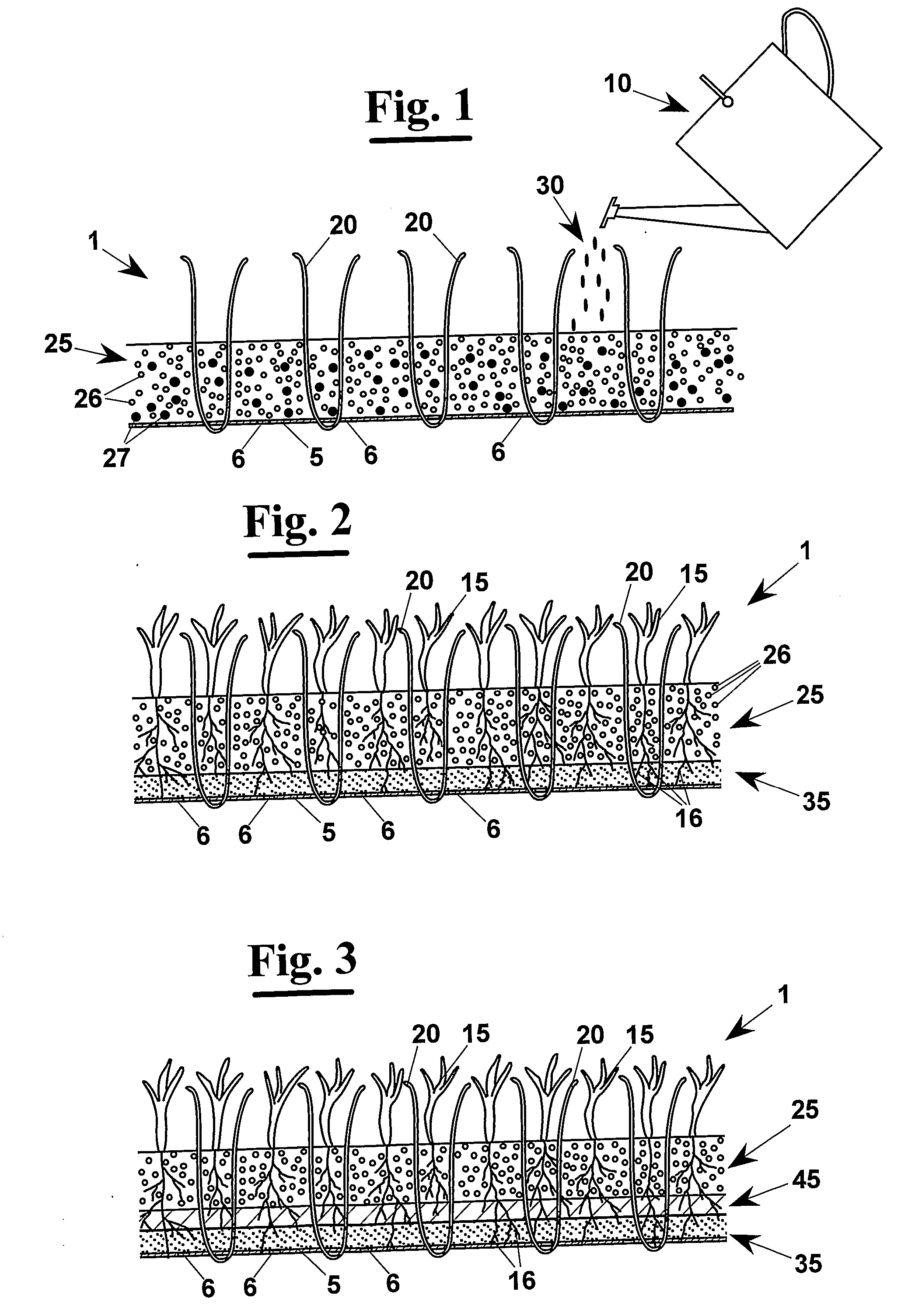 Mixed Turf and Method for its Production