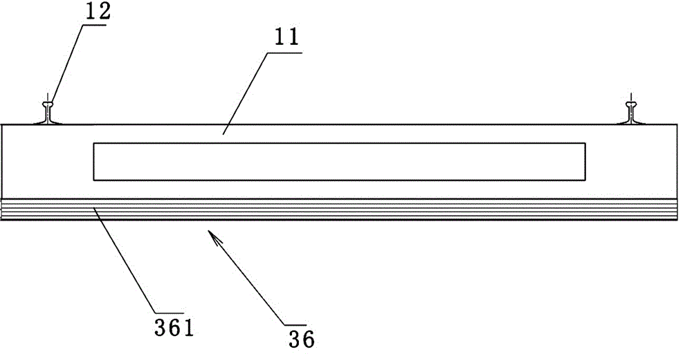 Rubber spacer light track structure with vibration reduction and noise reduction functions