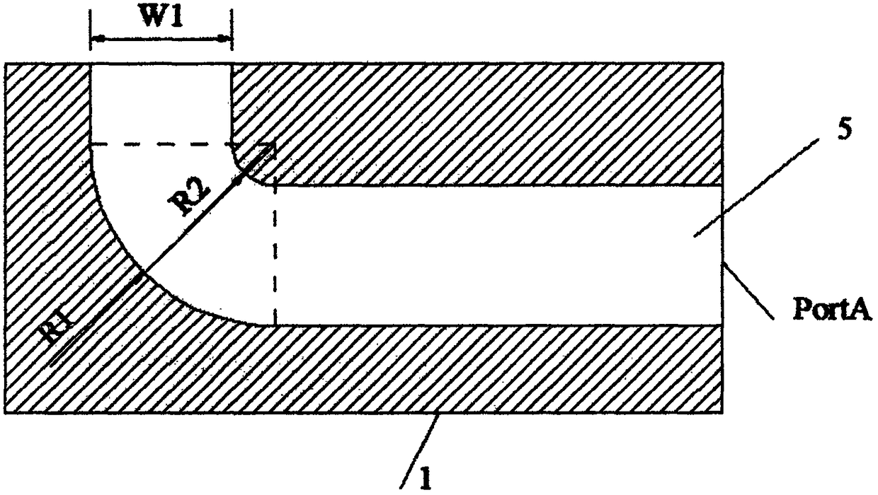 Novel belt-shaped electron beam traveling-wave tube output structure